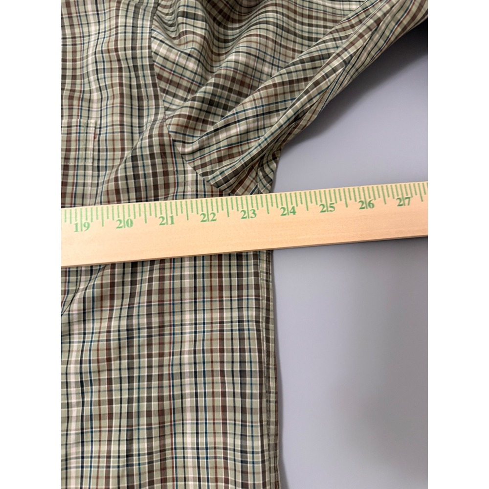 Eddie Bauer Mens Relaxed Fit Wrinkle Resistant Plaid Button Down Shirt Brown M - Picture 5 of 6